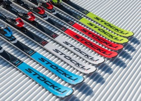 Stöckli ski test with ski racing legends
